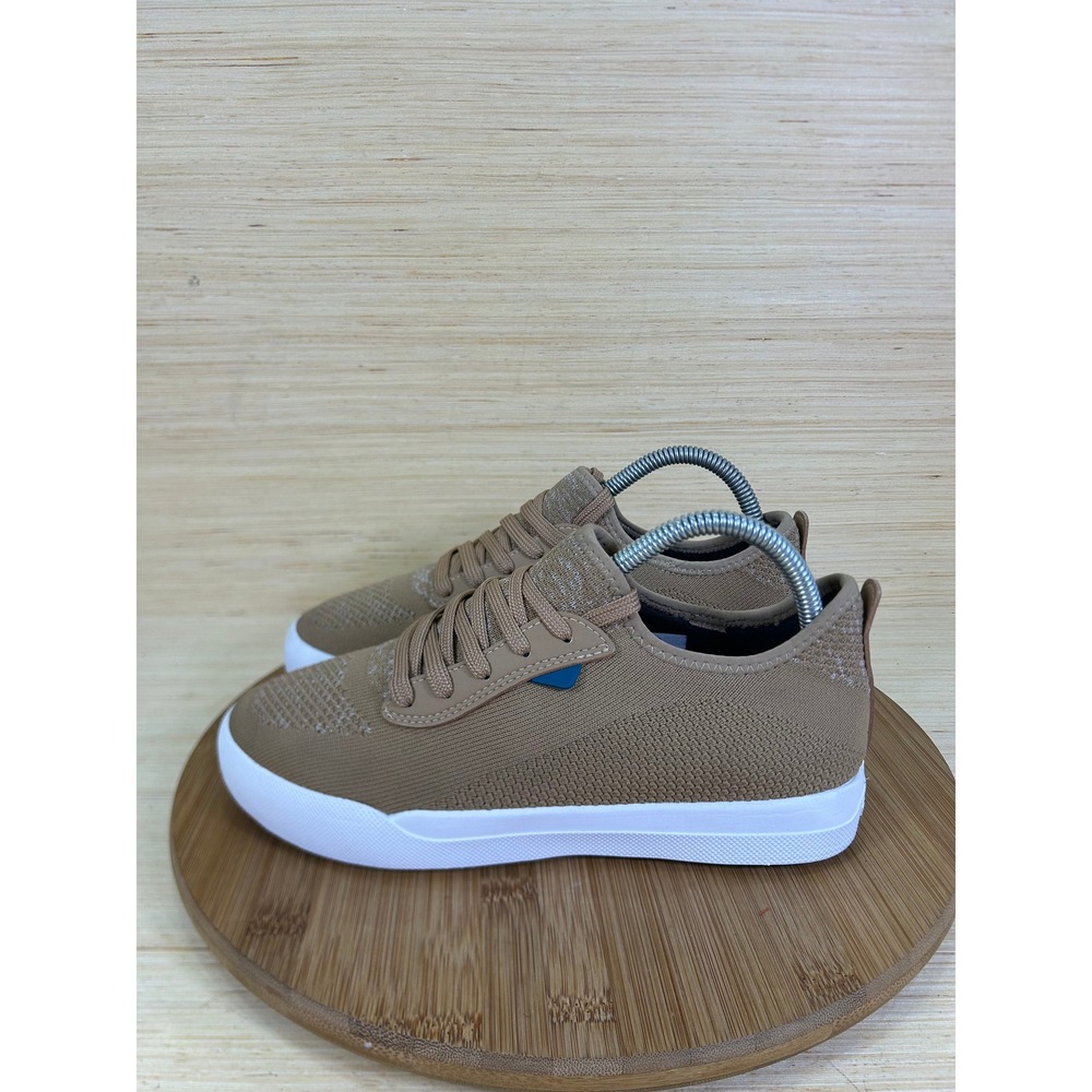 Vessi Weekend Tan Khaki Waterproof Knit Sneakers Womens 8 Mens 7 Low Top